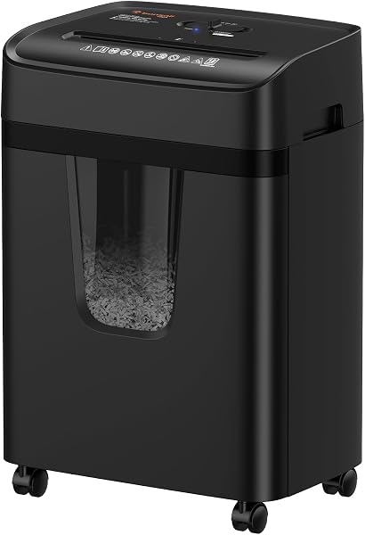 Bonsaii 12-Sheet Cross Cut Heavy Duty Paper Shredder for Home Office