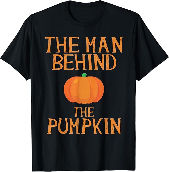 Pregnant Halloween Costume Funny Pregnancy Men Pumpkin Dad T-Shirt