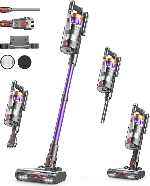 NADALY Cordless Vacuum Cleaner, 55KPa 650W 70-Min Vacuum Cleaners for Home…