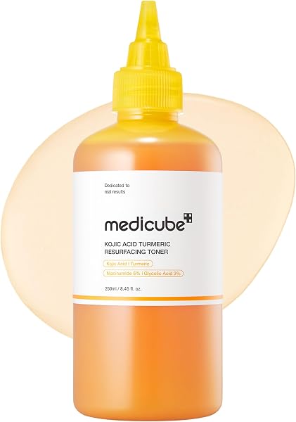 Medicube Kojic Acid Turmeric Smoothing Toner for Face & Body
