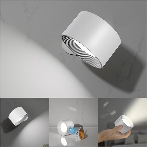 Koopala LED Wall Sconces, Wall Mounted Lamps with Rechargeable Battery…