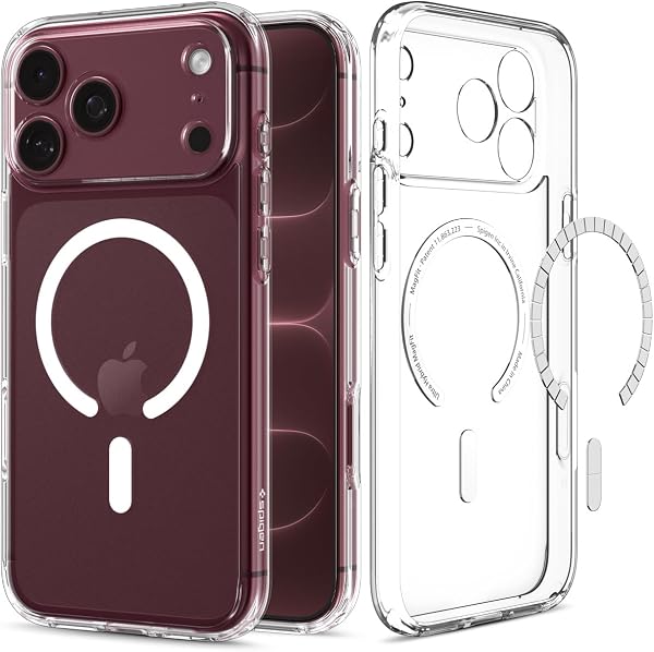 Spigen Ultra Hybrid MagFit for iPhone 17/18 Pro Max Case, Clear White