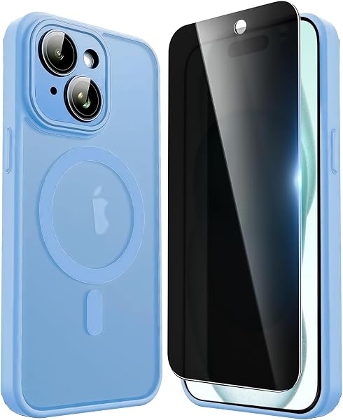 Privacy Case for iPhone 15,Magnetic iPhone 15 Phone Case with Privacy Screen…
