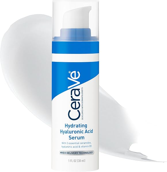 CeraVe Hyaluronic Acid Serum for Face, Hydrating Serum for Dry Skin, 1oz