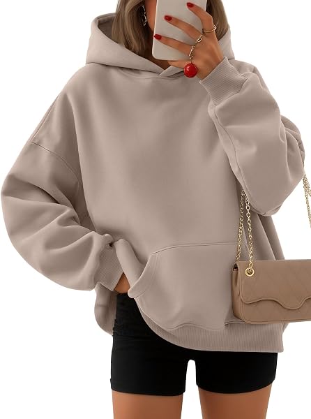 EFAN Women's Hoodies Oversized Sweatshirt Comfort Fleece Sweaters