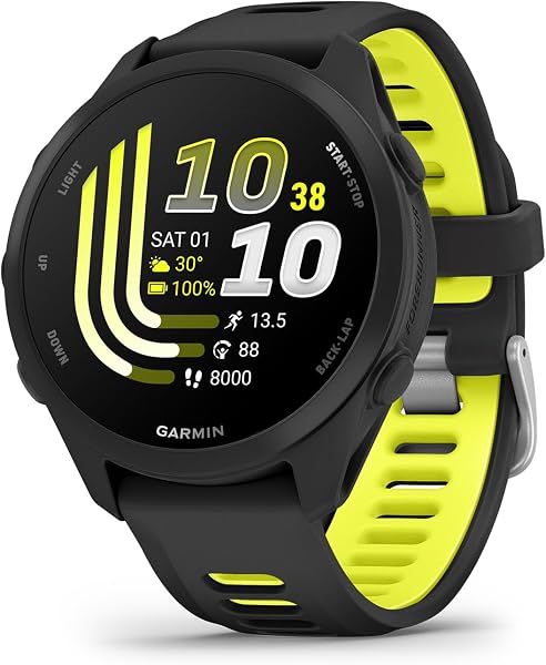Garmin Forerunner® 170, 43mm, Black/Amp Yellow