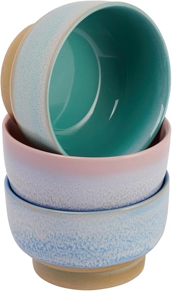 Bloomingville Modern Stoneware Bowls, Set of 3 Colors