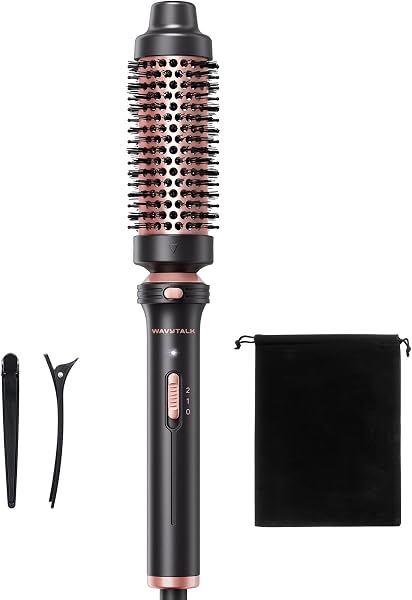 Wavytalk Thermal Brush 1.5" Detachable Heated Round Brush for Blowout Look