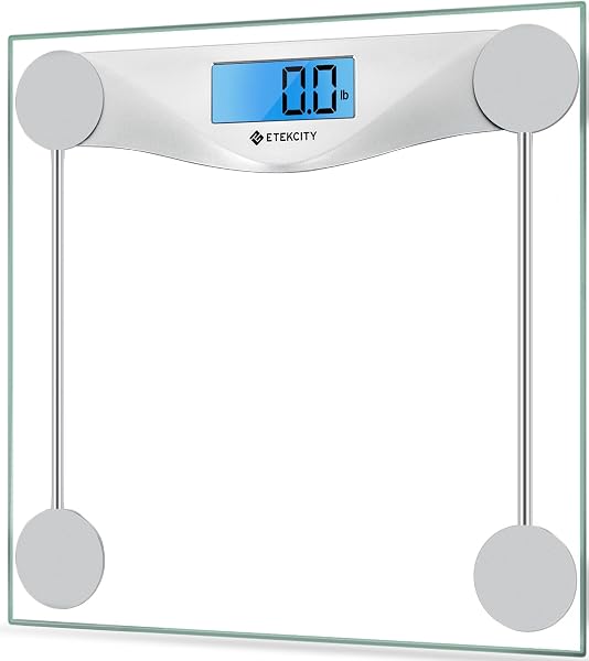 Etekcity Digital Body Weight Bathroom Scale, 6mm Tempered Glass, 400 lbs