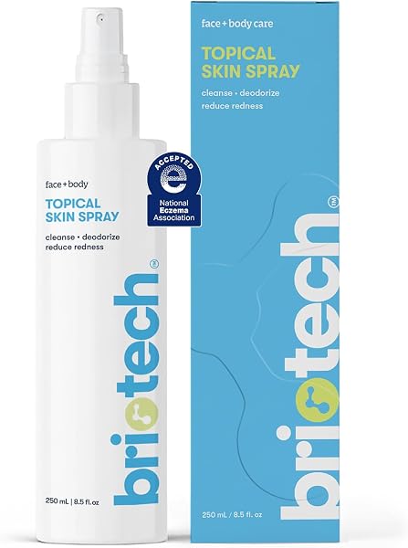 BRIOTECH Topical Skin Spray, Face & Body HOCl Skincare, 8.5 Oz