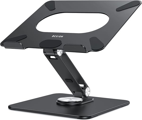 BESIGN LSX7 Laptop Stand with 360 Rotating Base, Ergonomic Adjustable…