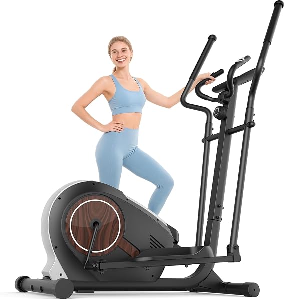 ANCHEER Elliptical Exercise Machine with 15.5" Stride, 500 LBS, Ultra-Quiet
