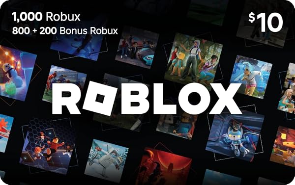 Roblox Digital Gift Card - 1,000 Robux [Includes Exclusive Virtual Item]…