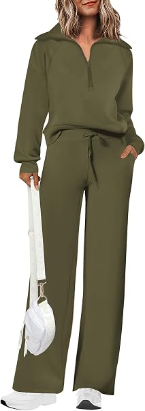 PRETTYGARDEN Women's 2 Piece Matching Lounge Set Sweatsuits
