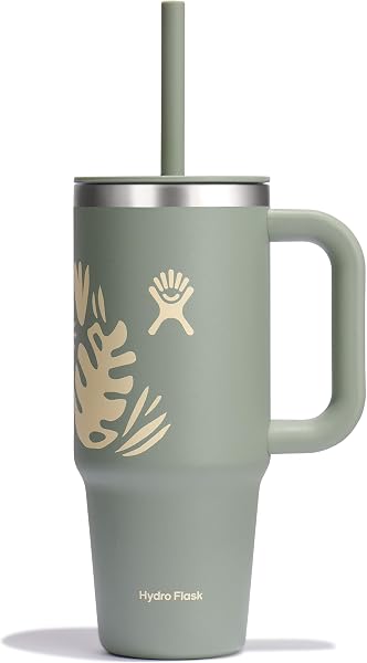 Hydro Flask 24 Oz Travel Tumbler with Handle, Lid and Straw - Insulated…
