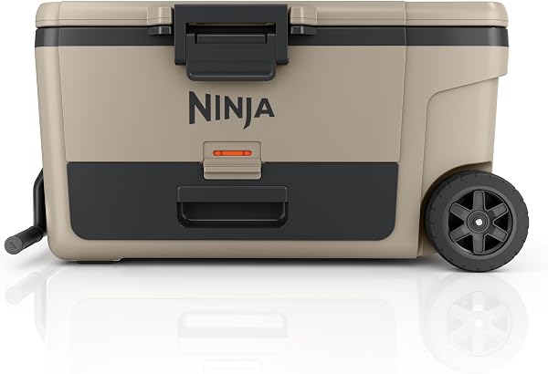 Ninja FrostVault™ 65qt Cooler with Wheels, Dry Storage Drawer, Birch Beige