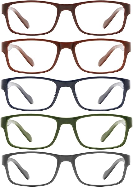Gaoye 1.0 Professional Reading Glasses for All Day - Computer Readers with Blue Light Protection - Value Pack