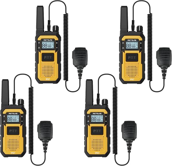 Retevis RB48 Walkie Talkies Long Range, 2 Way Radio with Shoulder Mic