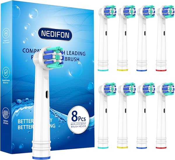 Replacement Toothbrush Heads for Oral B Braun(Individually Packaged),8 Pack…