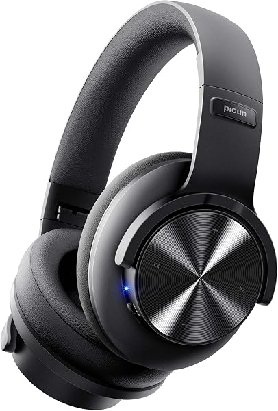 Picun B8 Wireless Bluetooth Headphones, 120H Playtime, 3EQ Modes, Black