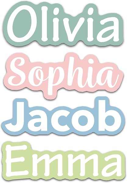 Custom Name Stickers for Water Bottles - Personalized Waterproof Vinyl Name…