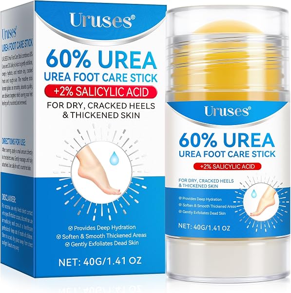 Uruses Urea Cream 60% Plus Salicylic Acid 2% Urea Foot Care Stick, Foot Cream…