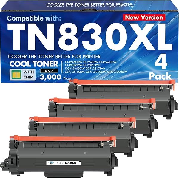 TN830 TN830XL 830 XL/V/R Toner for Brother Printer DCP-L2640DW HL-L2460DW