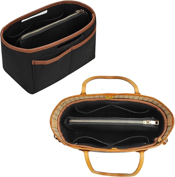 ZTUJO Purse Organizer Insert, Felt Tote Bag Organizer Insert for Tote…