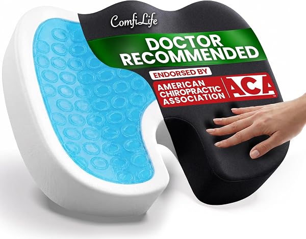ComfiLife Doctor Recommended Seat Cushion - Premium Gel & Memory Foam Office…