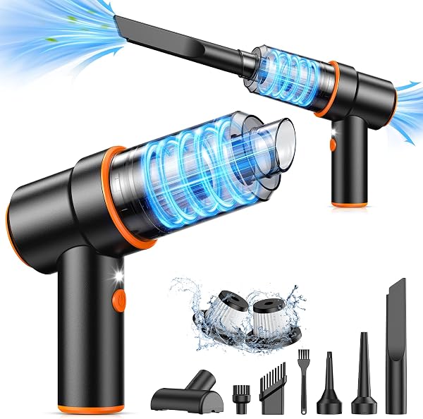 KMM Handheld Car Vacuum Cleaner, 11000PA Hand Held Vacuum & Air Duster