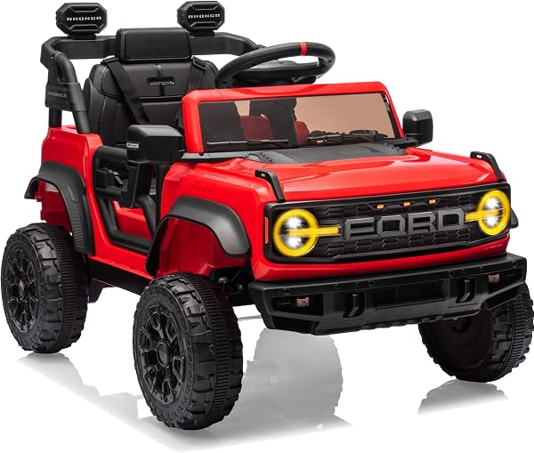 First Ride on Ford Bronco Raptor Licensed 12V Ride on Toys, Kids Ride on Car…