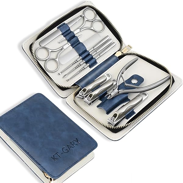 Manicure Set,Professional Nail Care Manicure Pedicure Kit,11 in 1 Stainless…