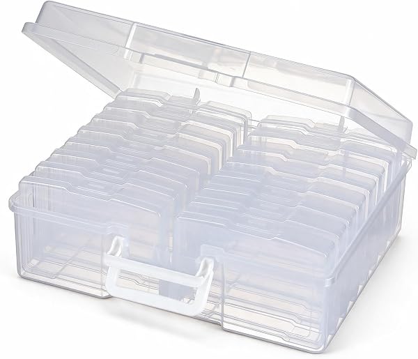 novelinks Photo Storage Box and 16 Inner 4" x 6" Photo Storage Containers