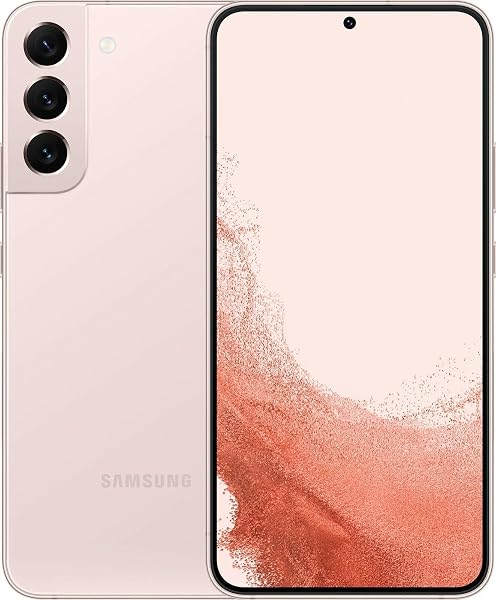 Samsung Galaxy S22+ Plus 5G, US Version, 128GB, Pink Gold - Unlocked (Renewed)