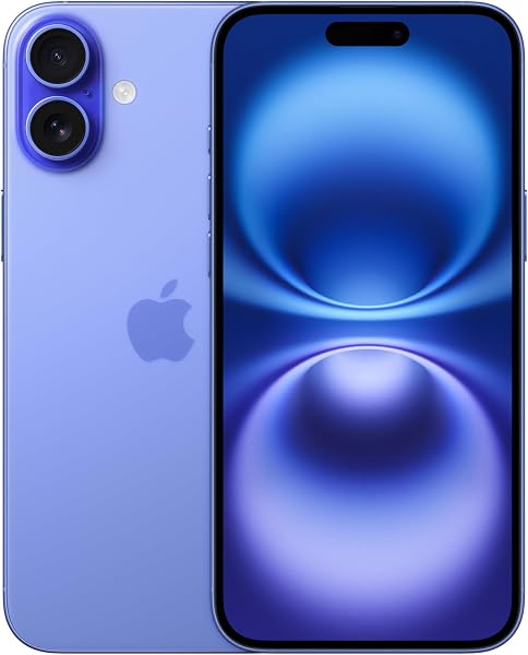 Apple iPhone 16, 256GB, Ultramarine - Locked to AT&T (Renewed)