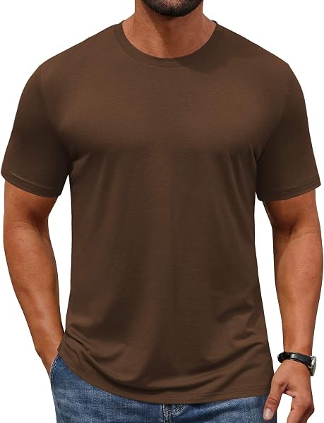 COOFANDY Men's T-Shirts Short Sleeve Crew Neck T Shirts Casual Classic Basic…