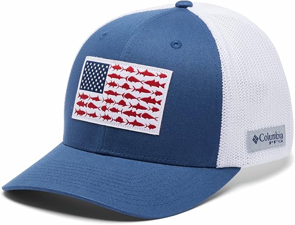Columbia Unisex Adult PFG Logo Mesh Ball Cap