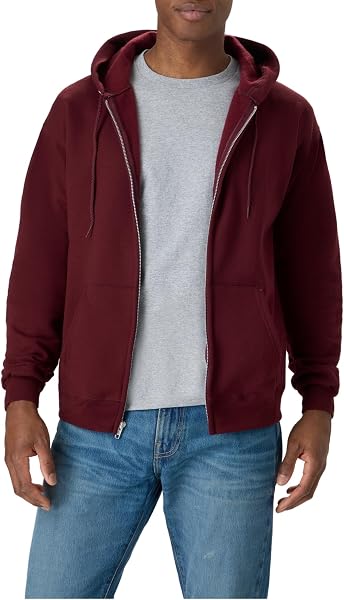 Hanes Men's Zip-up Hoodie, Ecosmart Fleece Full-zip Hoodie for Men, Hooded…