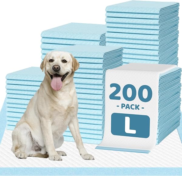 200 Count Large Dog & Cat Puppy Pee Pads - 28"x30" Absorbent Potty Training…