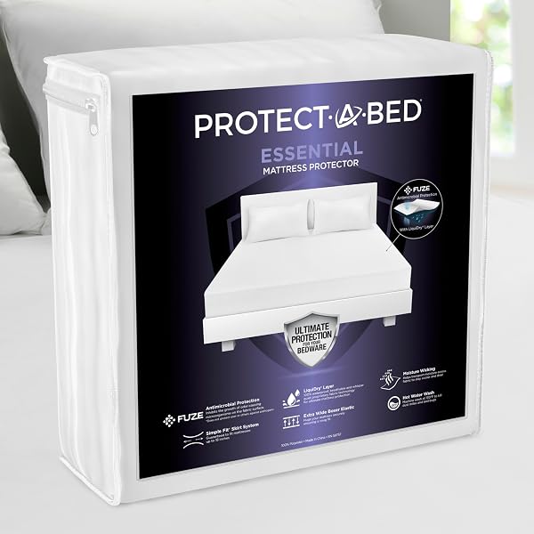 Protect-A-Bed Essential Waterproof Mattress Protector, Queen