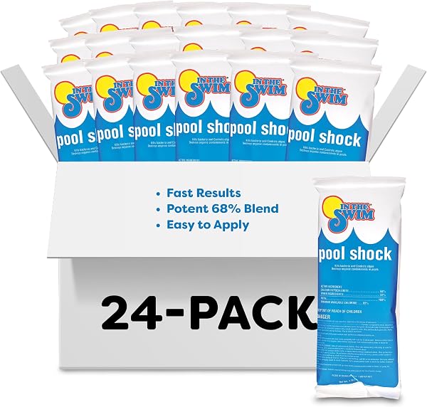 in the Swim Pool Shock - 68% Cal-Hypo Granular Sanitizer - 24 X 1 Pound