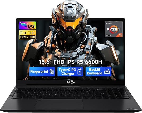 NIMO 15.6" AI-Creator-Laptop, 6-Core AMD Ryzen 5-6600H 16GB RAM 1TB SSD
