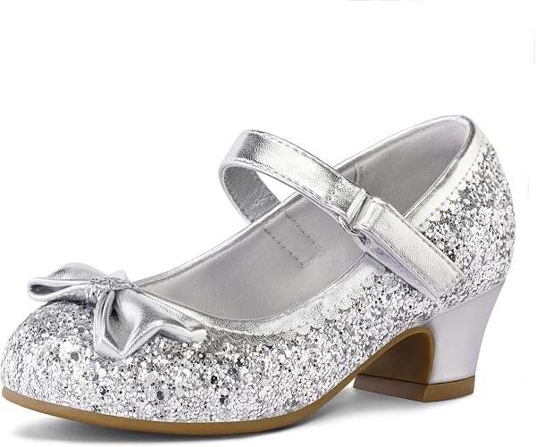 K KomForme Toddler Heels Girls Dress Shoes Mary Jane Princess Shoes
