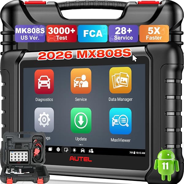 Autel Scanner MaxiCheck MX808S, 2026 Bidirectional OBD2 Scan Tool US Ver. of…