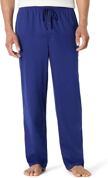 Amazon Essentials Men's Relaxed-Fit Lightweight Cotton Knit Lounge Pajama…