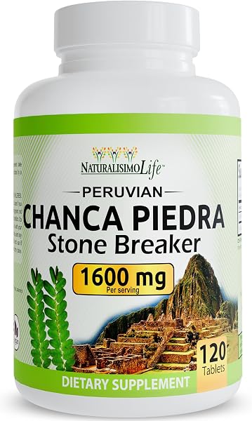 NaturalisimoLife Chanca Piedra 1600 Mg per Serving – 120 Tablets - Peruvian…