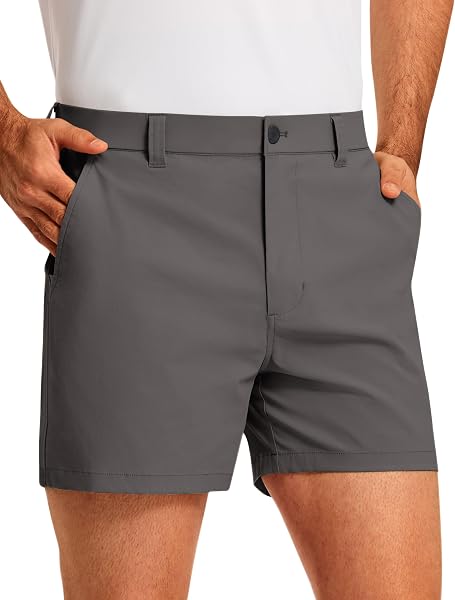 PULI Men's Golf Shorts 5'' Inseam Waterproof Quick Dry Stretch Breathable