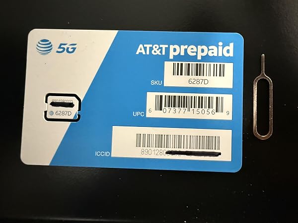 AT&T 5g Nano Sim Card for Use on ATT Prepaid or Postpaid Service! for Use…