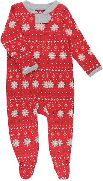 HonestBaby Unisex-baby Holiday Sleep & Play Footed One-piece Pajama Sleeper…