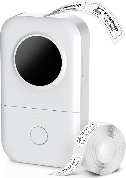 Phomemo D30 Mini Bluetooth Label Maker Machine with Tape Portable Printer